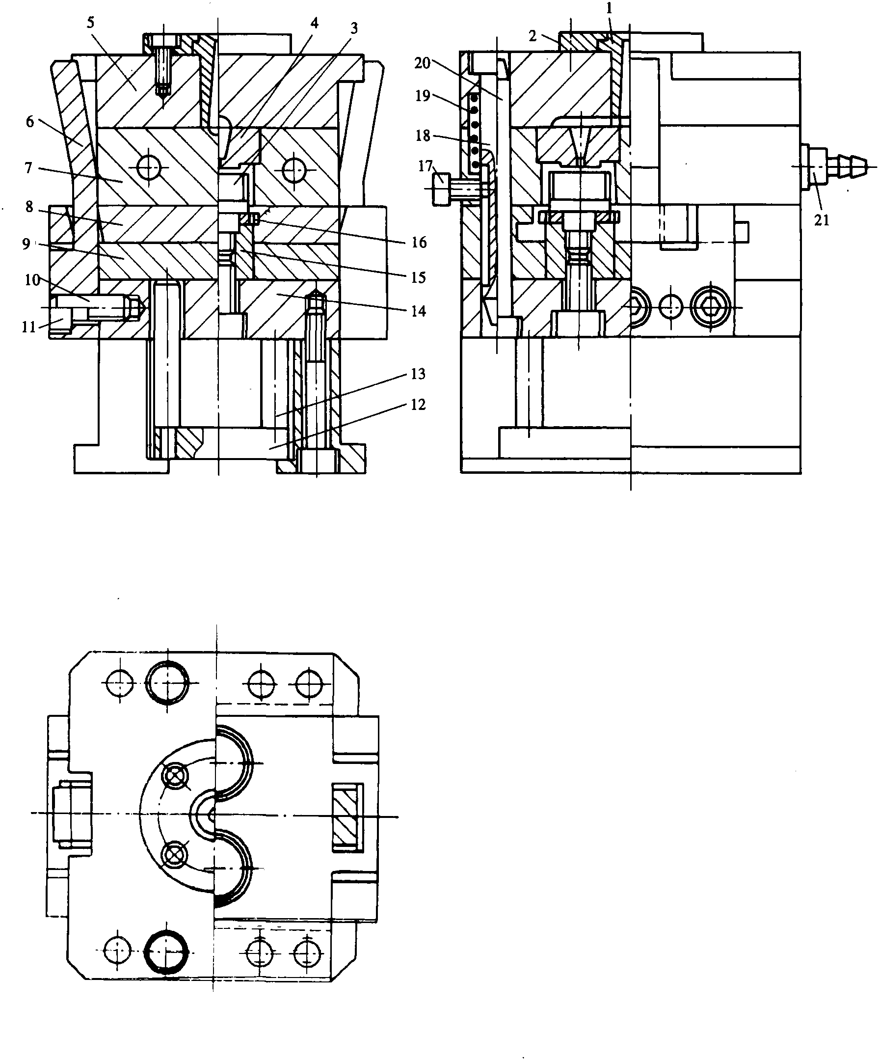 16.防偽瓶蓋注塑模具